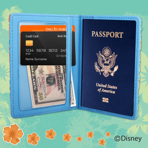 Disney Cute Travel Passport Holder In Multi