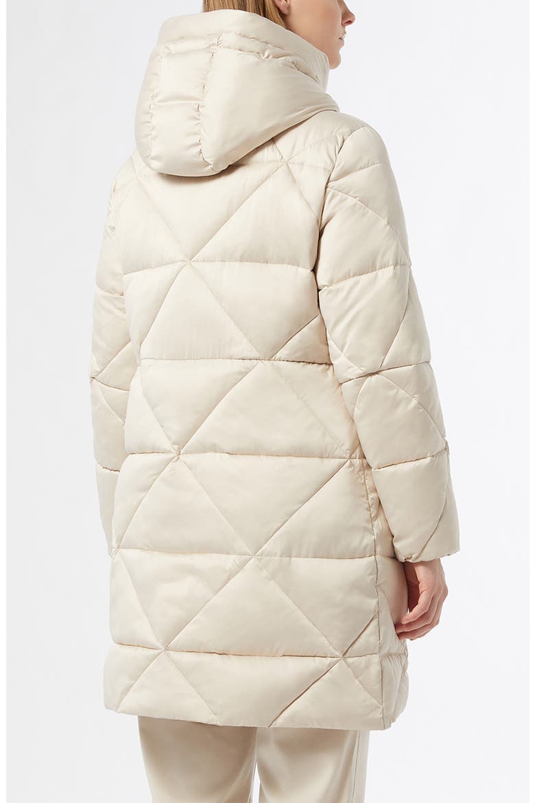 Kirsch Hooded Quilted Coat, Alternate, color, IVORY