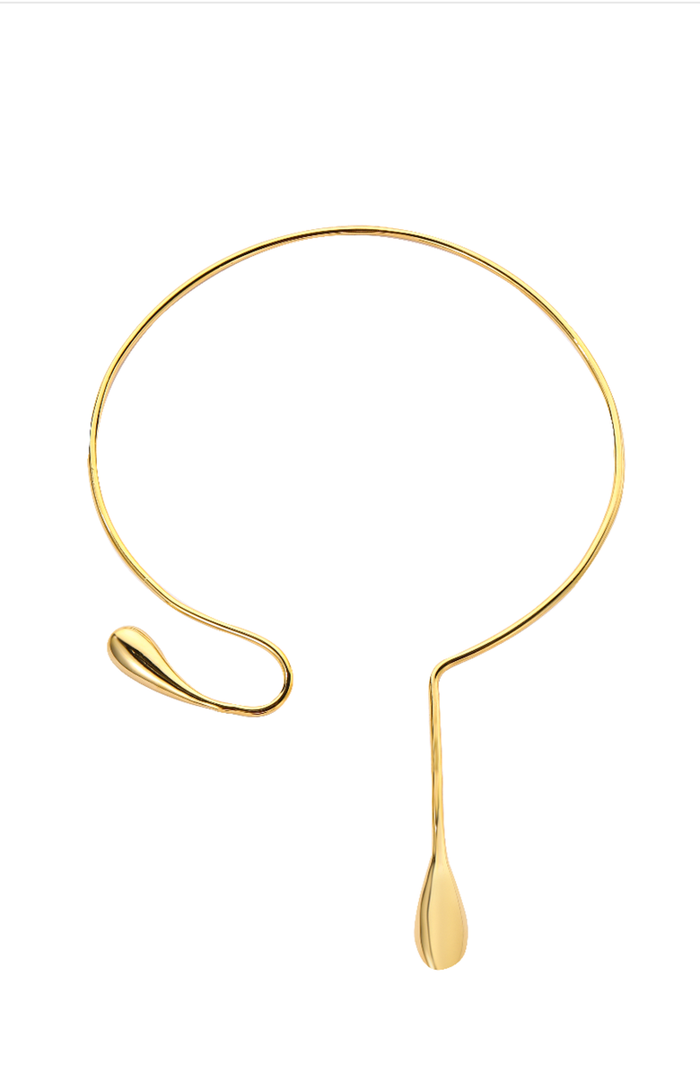 Kellery CyberVanguard Water Drop Necklace, Main, color, Gold