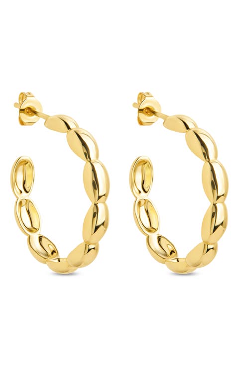 Margot Bubble Textured Hoop Earrings
