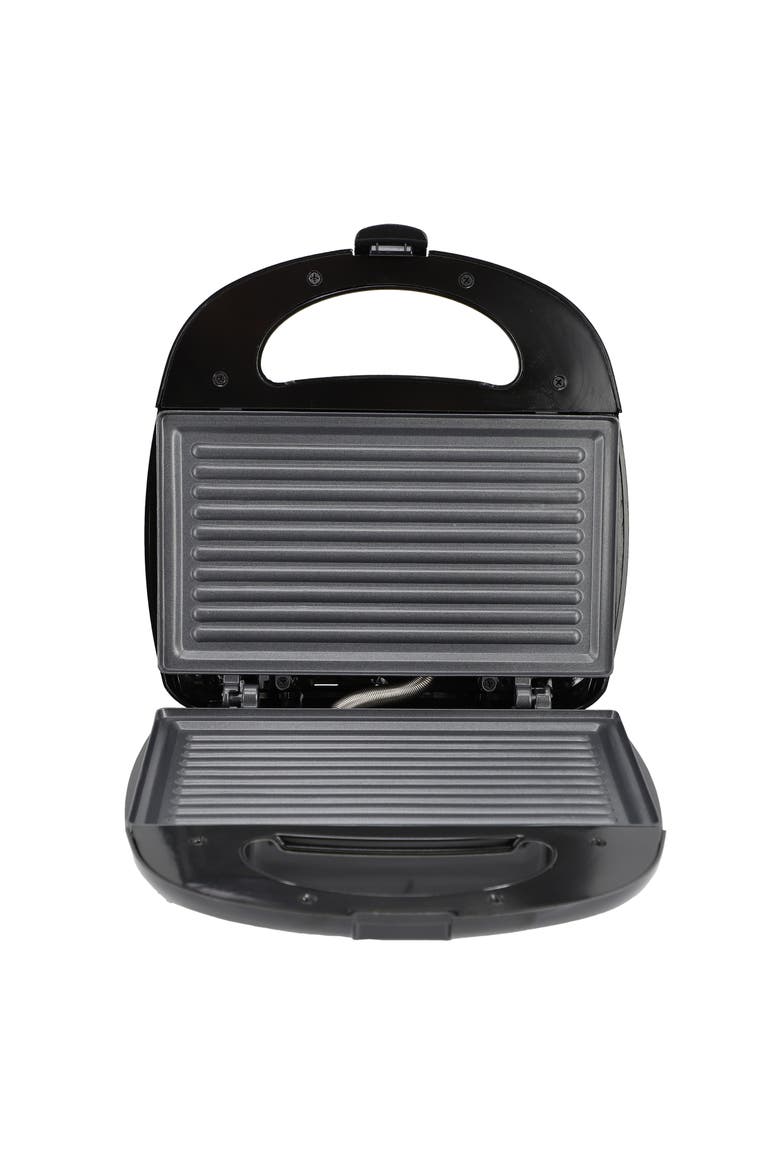 Electric Compact Aluminum Nonstick Sandwich Maker in Black, Alternate, color, Black