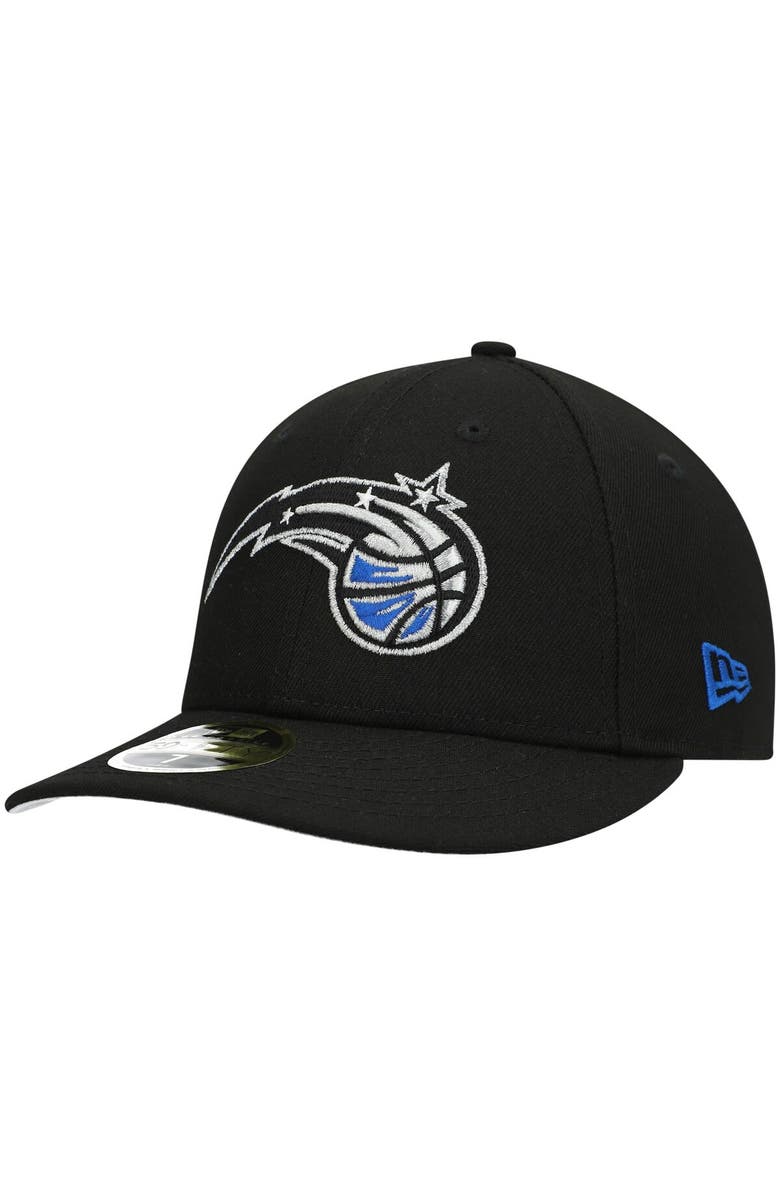 New Era Men's New Era Black Orlando Magic Team Low Profile 59FIFTY Fitted Hat, Main, color, 