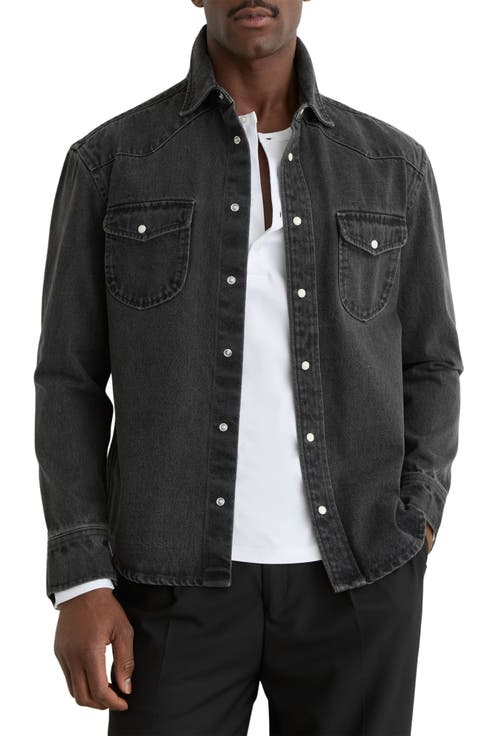 Finley Denim Snap-Up Shirt
