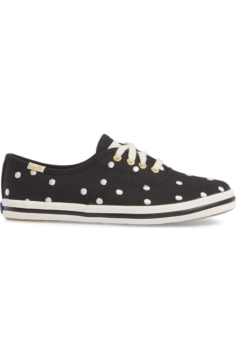 Keds<sup>®</sup> x kate spade new york champion genuine calf hair lace-up shoe, Alternate, color,