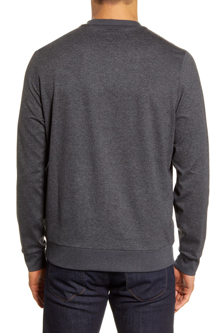 Ponto Performance Crew Pullover, Alternate, color, CHARCOAL HEATHER