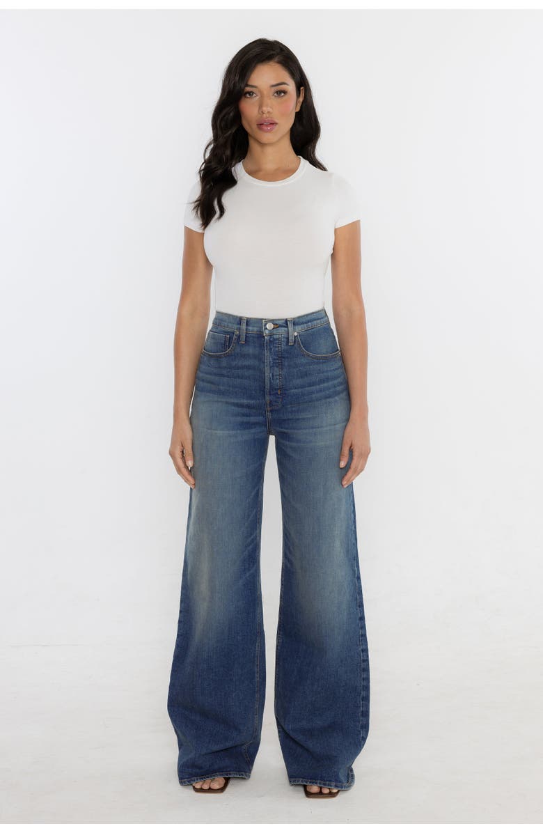 Rudes Denim The Phoenix wide-leg Jean, Alternate, color, Seaside Blue