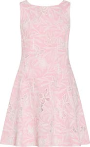 Milly Poppy Embroidered Fit & Flare Minidress
