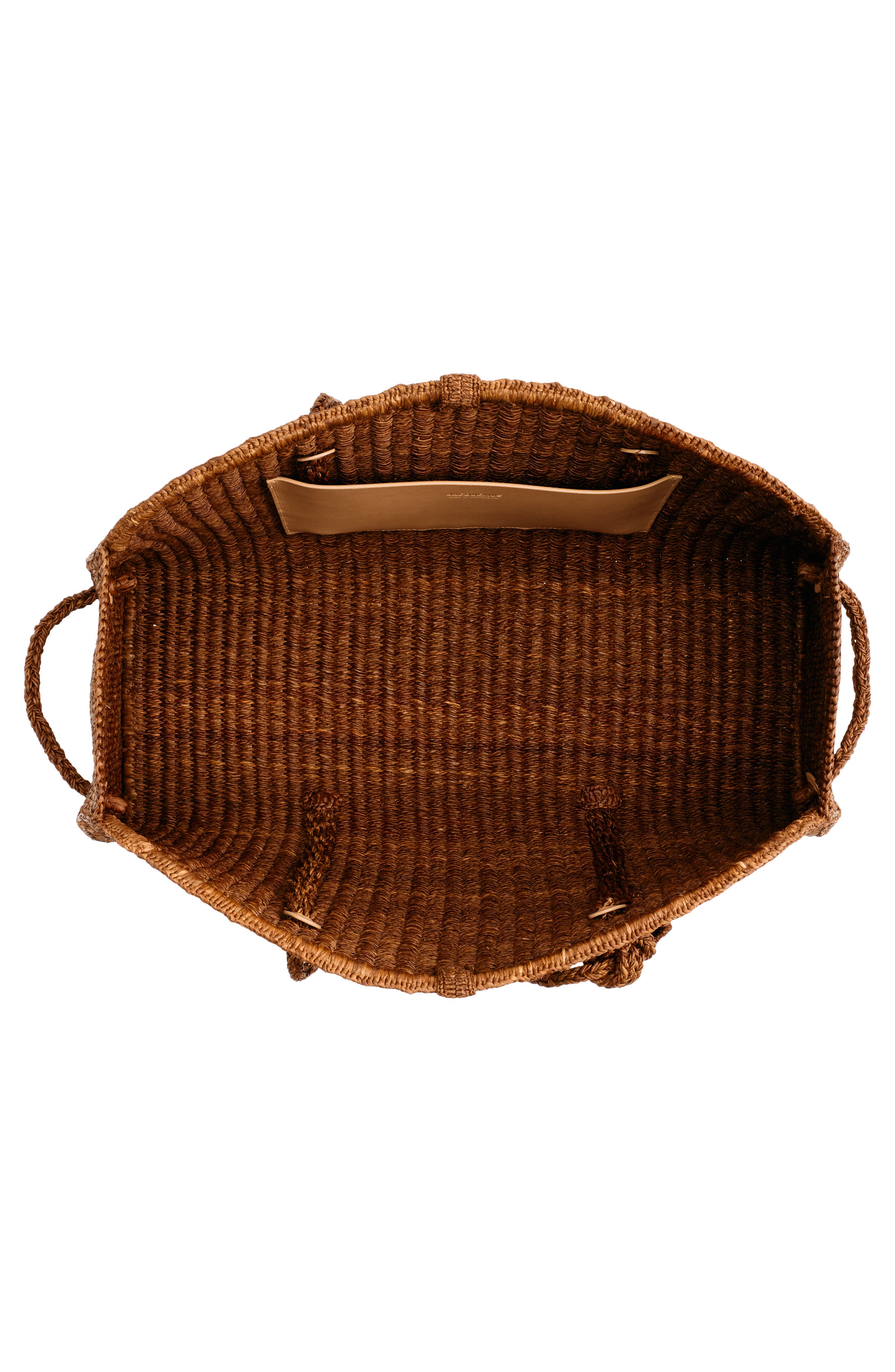 Jacquemus Le Grand Turismo Raffia Bowling Bag, Alternate, color, Camel