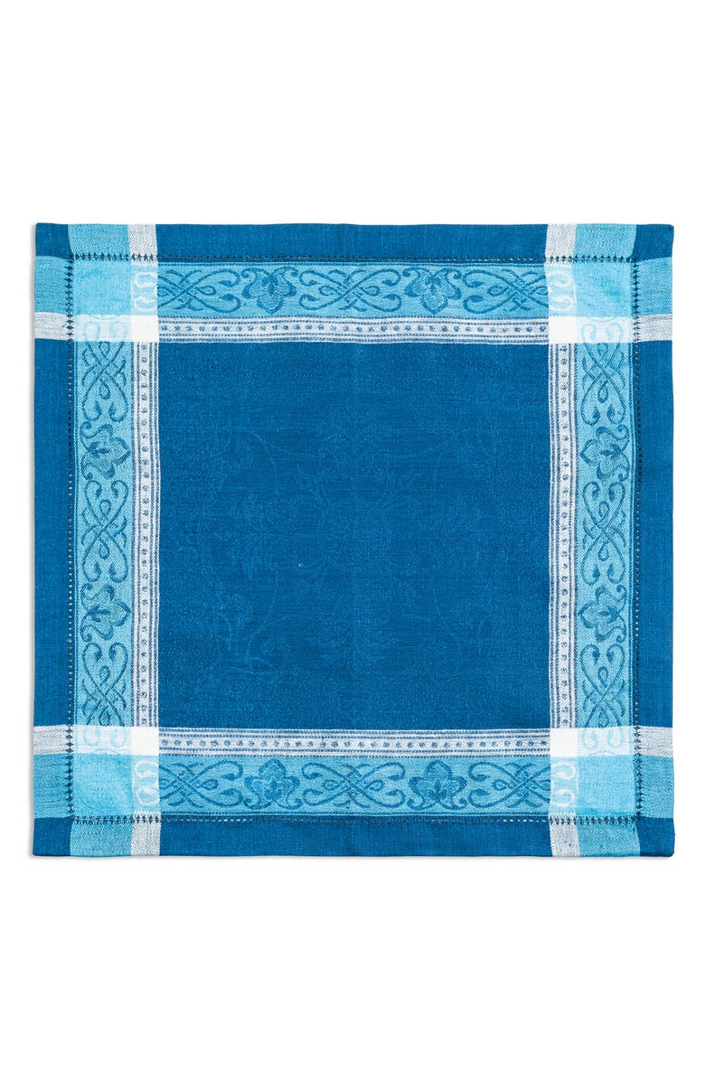 FRENCH HOME 6-Pack Astra Linen Napkins, Main, color, Shades Of Blue