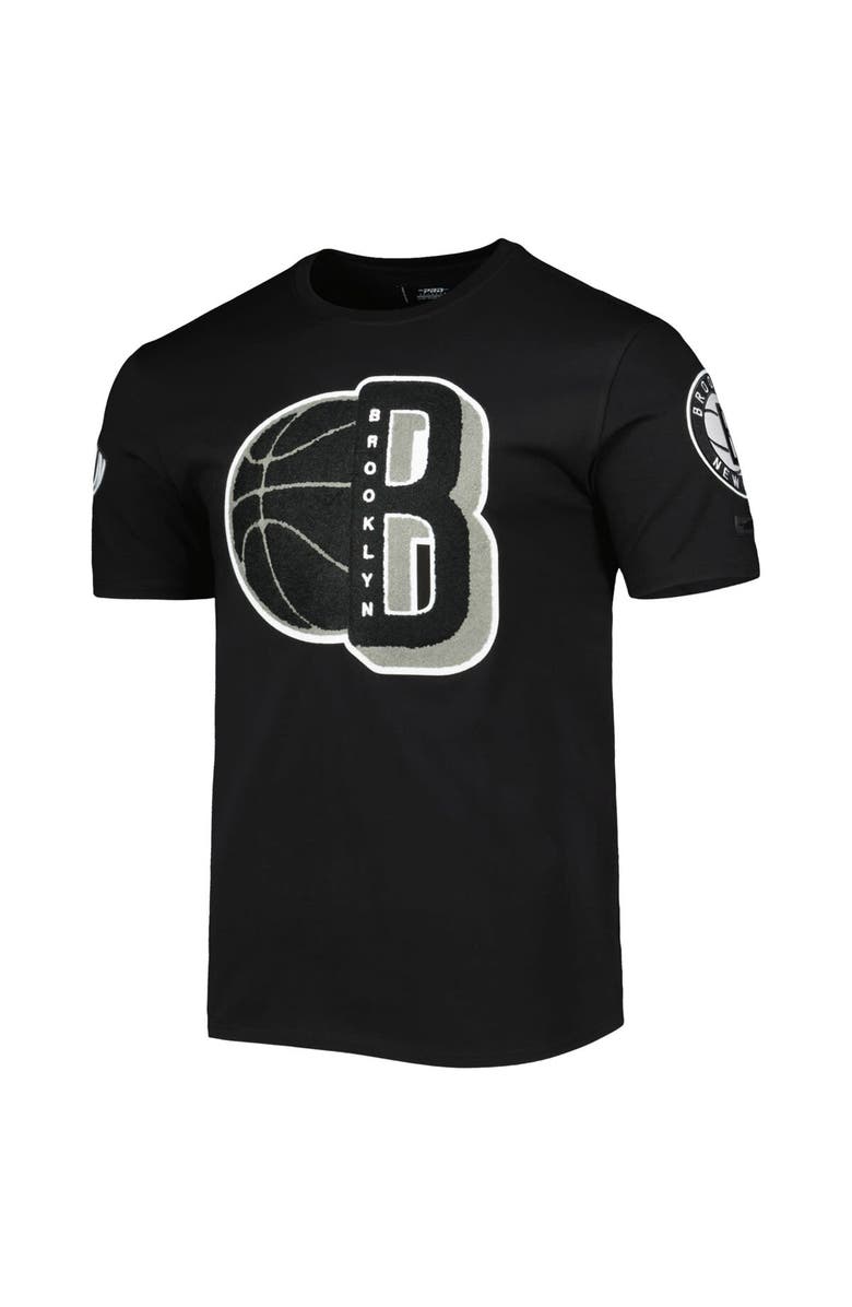 PRO STANDARD Men's Pro Standard Black Brooklyn Nets Mash Up Capsule T-Shirt, Alternate, color, Black