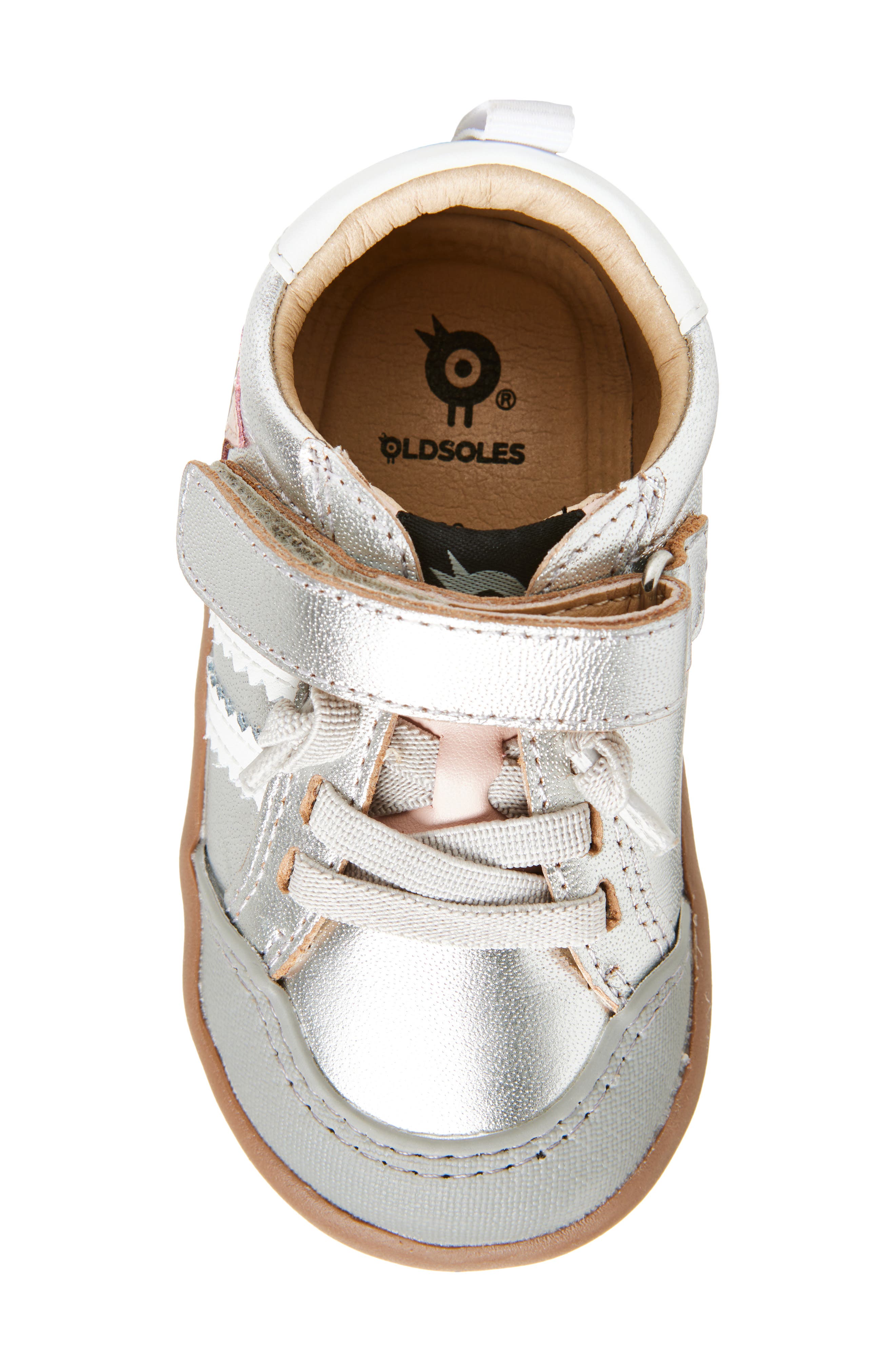 OLD SOLES Kids' 8072 WOS Ground Sneaker, Alternate, color, Silver/ Dalia/ Snow