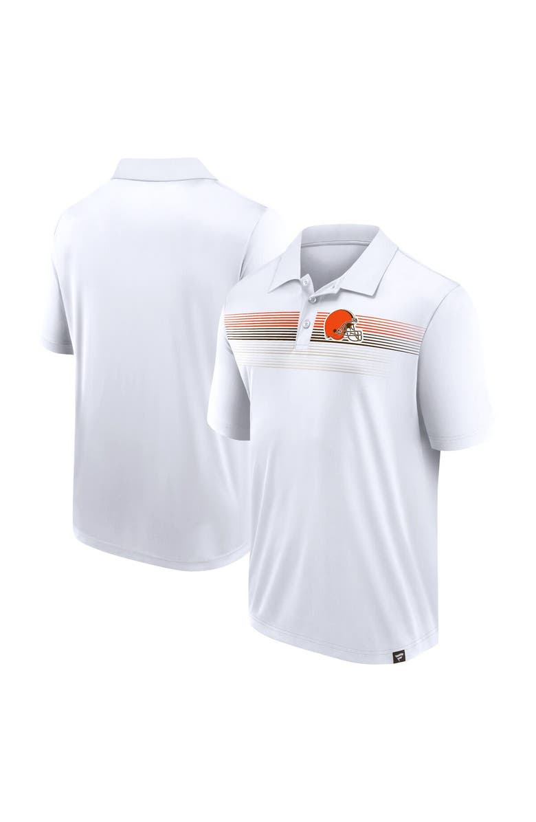 FANATICS Men's Fanatics Branded White Cleveland Browns Victory For Us Interlock Polo, Main, color, White