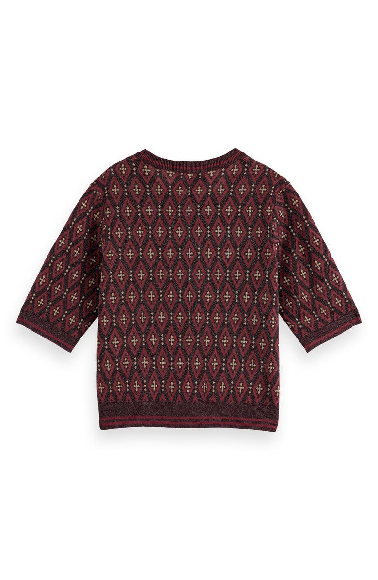 Scotch & Soda Short Sleeve Knit Top, Alternate, color, 