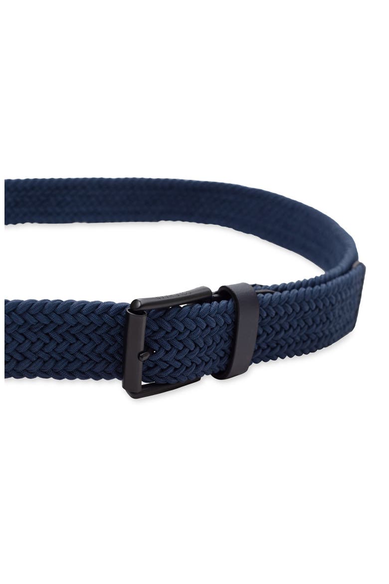 Tubular Stretch Web Belt, Alternate, color, NAVY