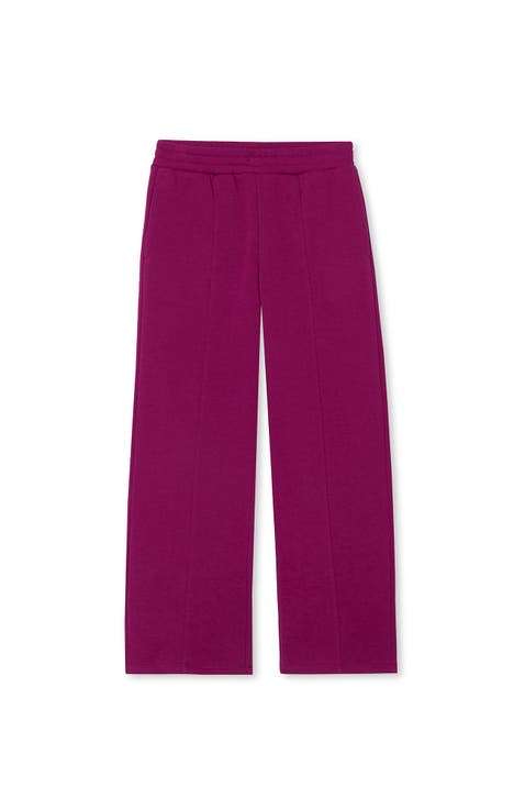 Girls Fleece Wide Leg Pants