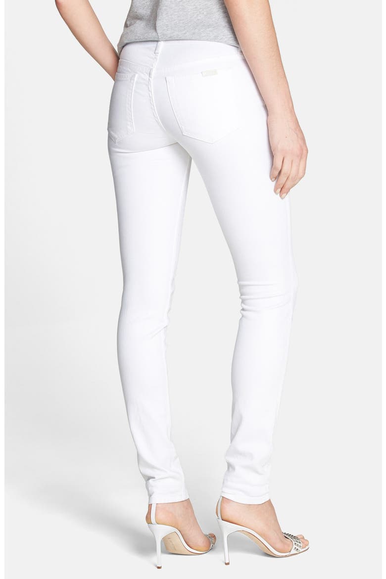 'Spotless' Skinny Jeans, Alternate, color, WHITE