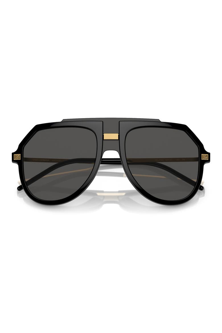 50mm Pilot Sunglasses, Alternate, color, BLACK