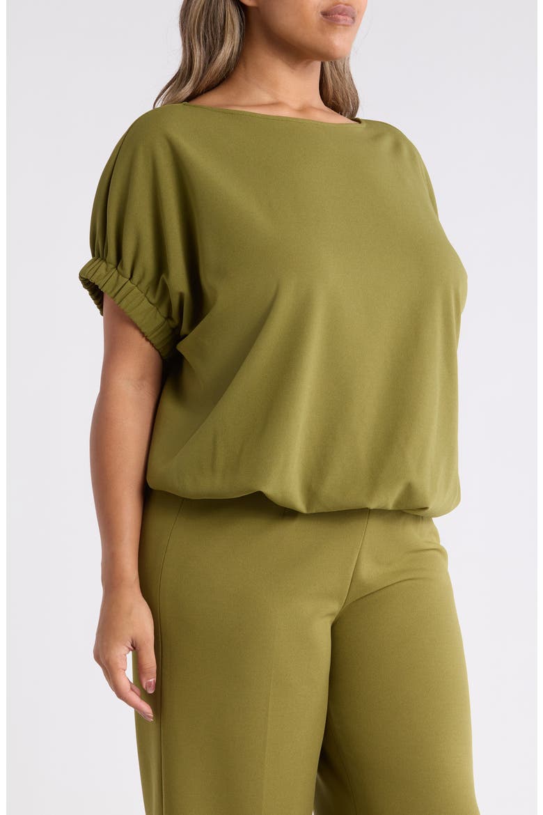 Elastic Cuff Dolman Sleeve T-Shirt, Alternate, color, BAY LEAF