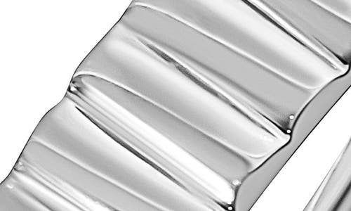 Bony Levy 14k Gold Fluted Stackable Band Ring In 14k White Gold