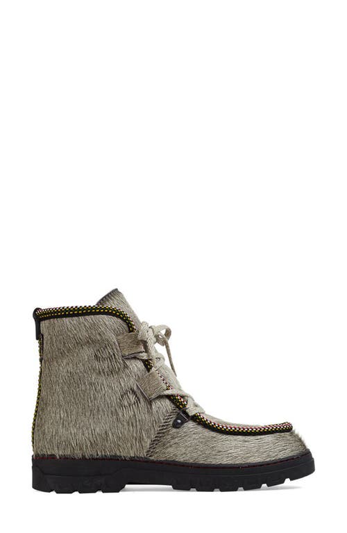 Penelope Chilvers Incredible Genuine Calf Hair Bootie In Gray