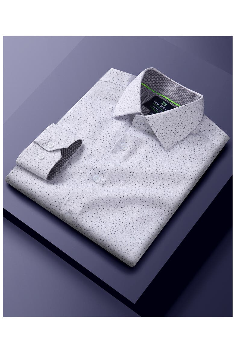 Performance Slim Fit Dress Shirt, Alternate, color, WHITE