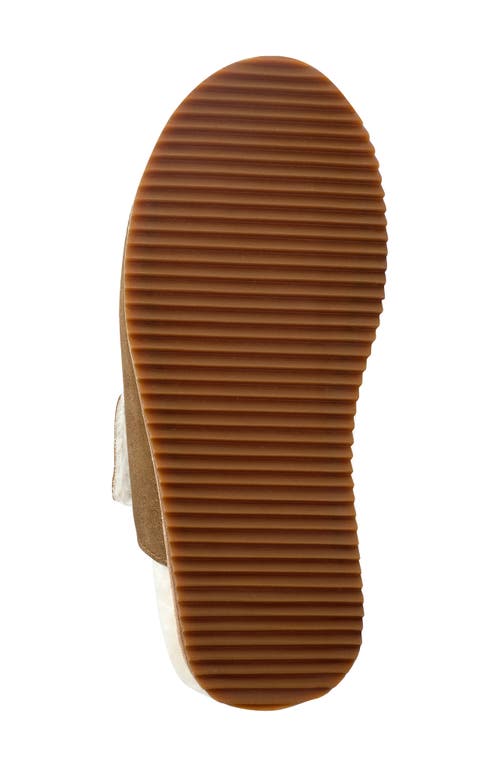 Revitalign Amelia Faux Fur Lined Slide Slipper In Brown