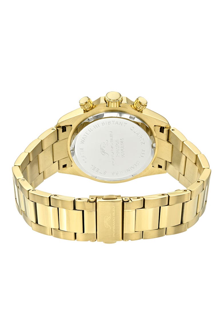 Preston Bracelet Strap Multifunction Watch, 41mm, Alternate, color, GOLD