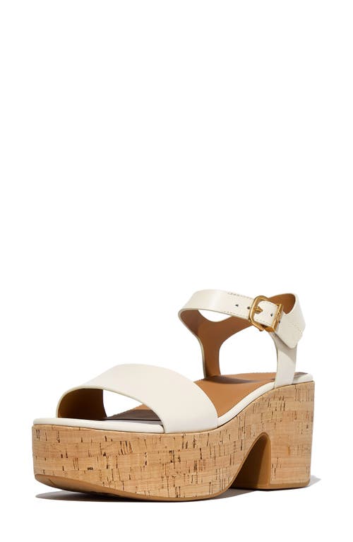 Fitflop Platfforms Ankle Strap Platform Wedge Sandal In Paris Beige
