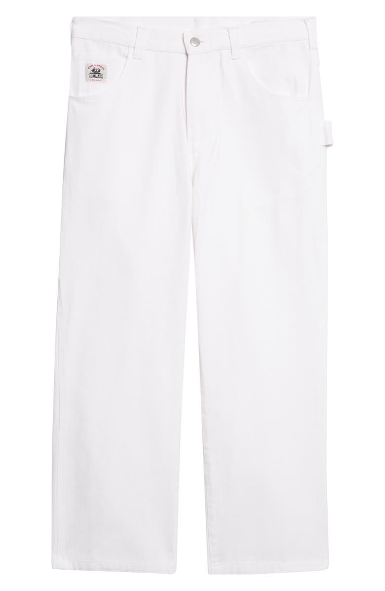 Bode Knolly Brook Twill Trousers, Alternate, color, White