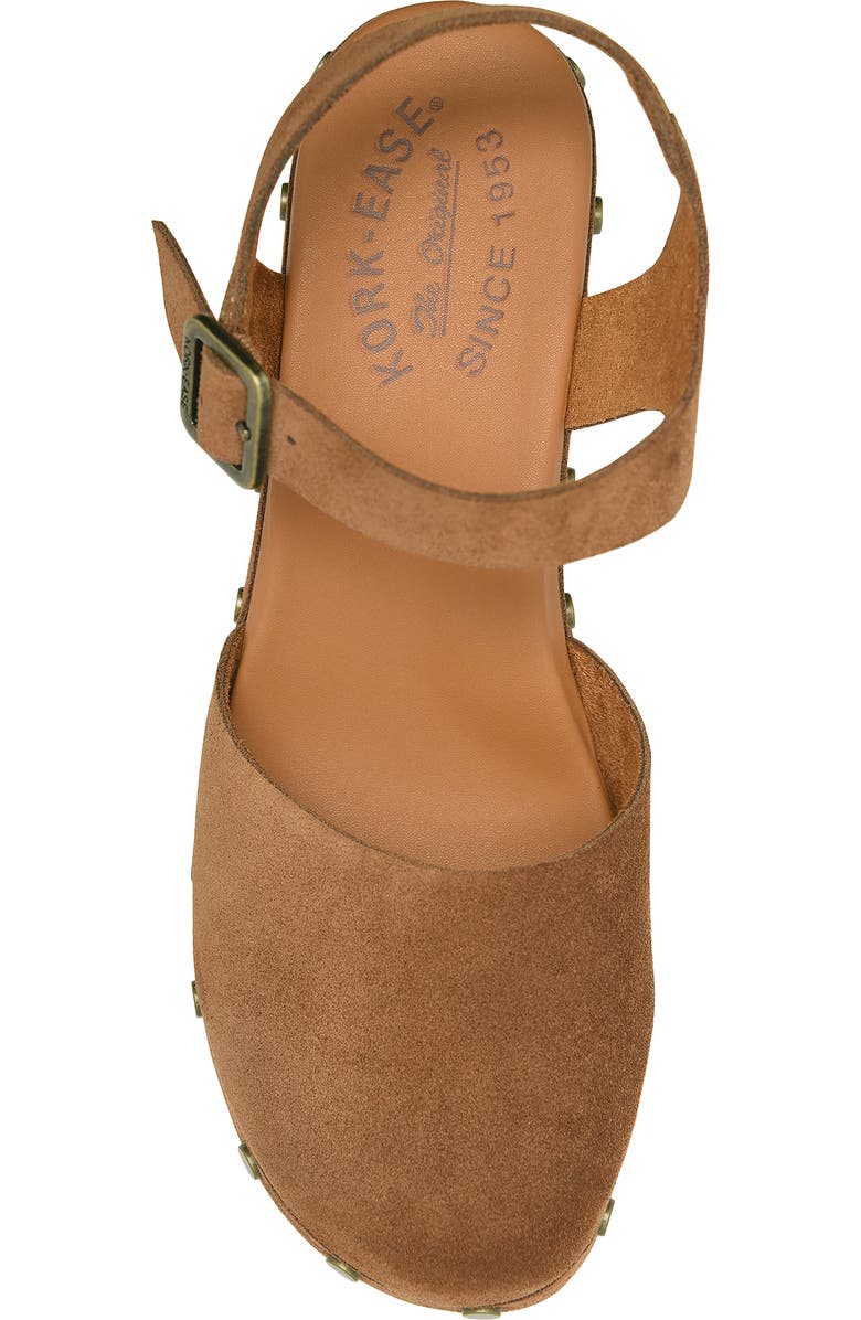Kork-Ease<sup>®</sup> Tribecca Ankle Strap Platform Clog, Alternate, color, Tan Suede