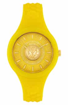 VERSUS Versace Men's Teal Dial Teal Silicone Strap Watch, 39mm