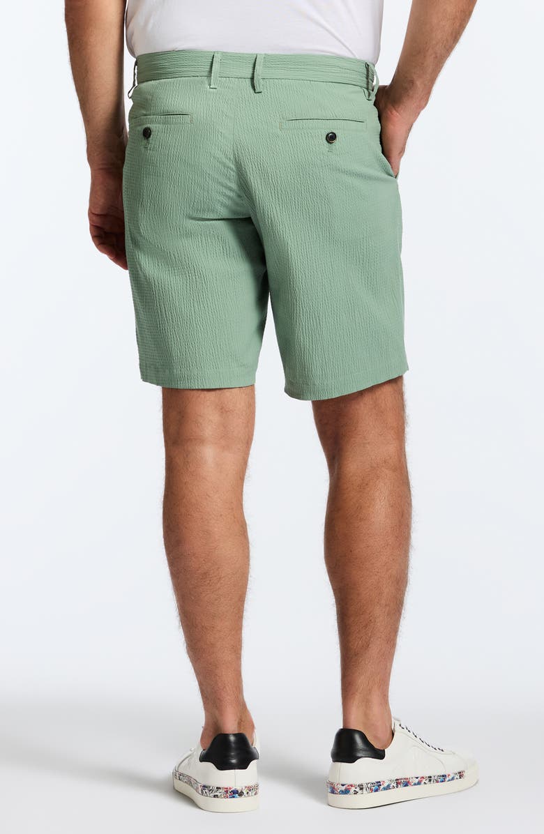 Robert Graham Thresher Seersucker Shorts, Alternate, color, Olive