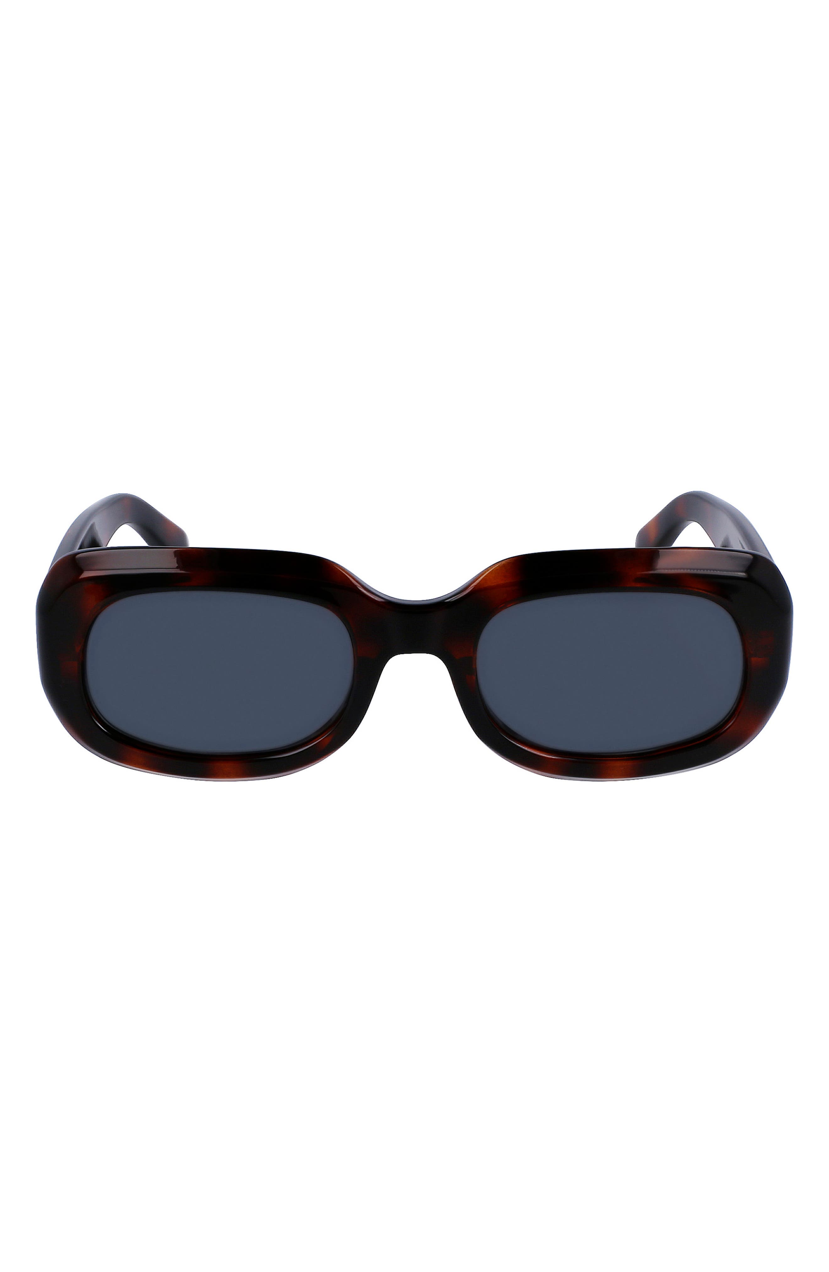 Longchamp Medallion 52mm Rectangular Sunglasses