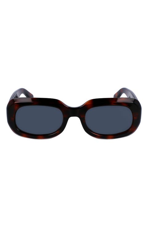 Medallion 52mm Rectangular Sunglasses