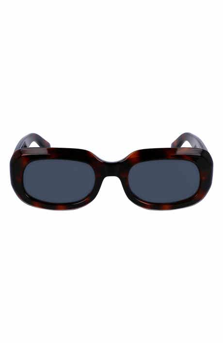 Longchamp Medallion 52mm Rectangular Sunglasses