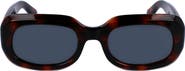 Longchamp Medallion 52mm Rectangular Sunglasses