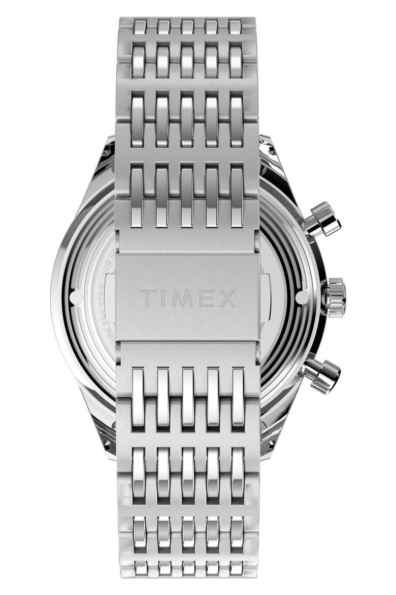 Marlin® Jet Chronograph Bracelet Watch, 40mm, Alternate, color, SILVER-TONE