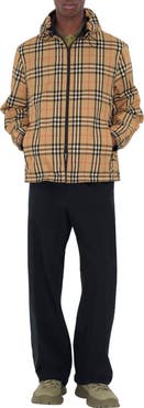 Burberry Reversible Check Hooded Jacket