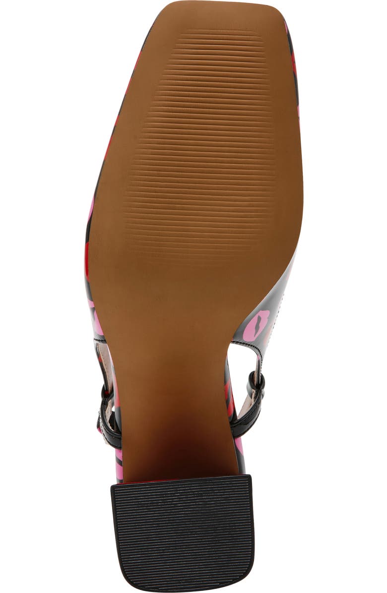 Betsey Johnson Ashhley Slingback Pump, Alternate, color, Multi Lips