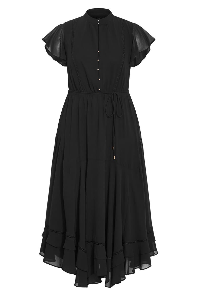 Yasmine Maxi Dress, Alternate, color, BLACK