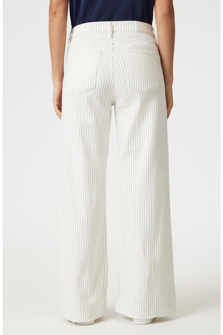 Paloma Stripe Flare Jeans, Alternate, color, OFF-WHITE STRIPE DEN