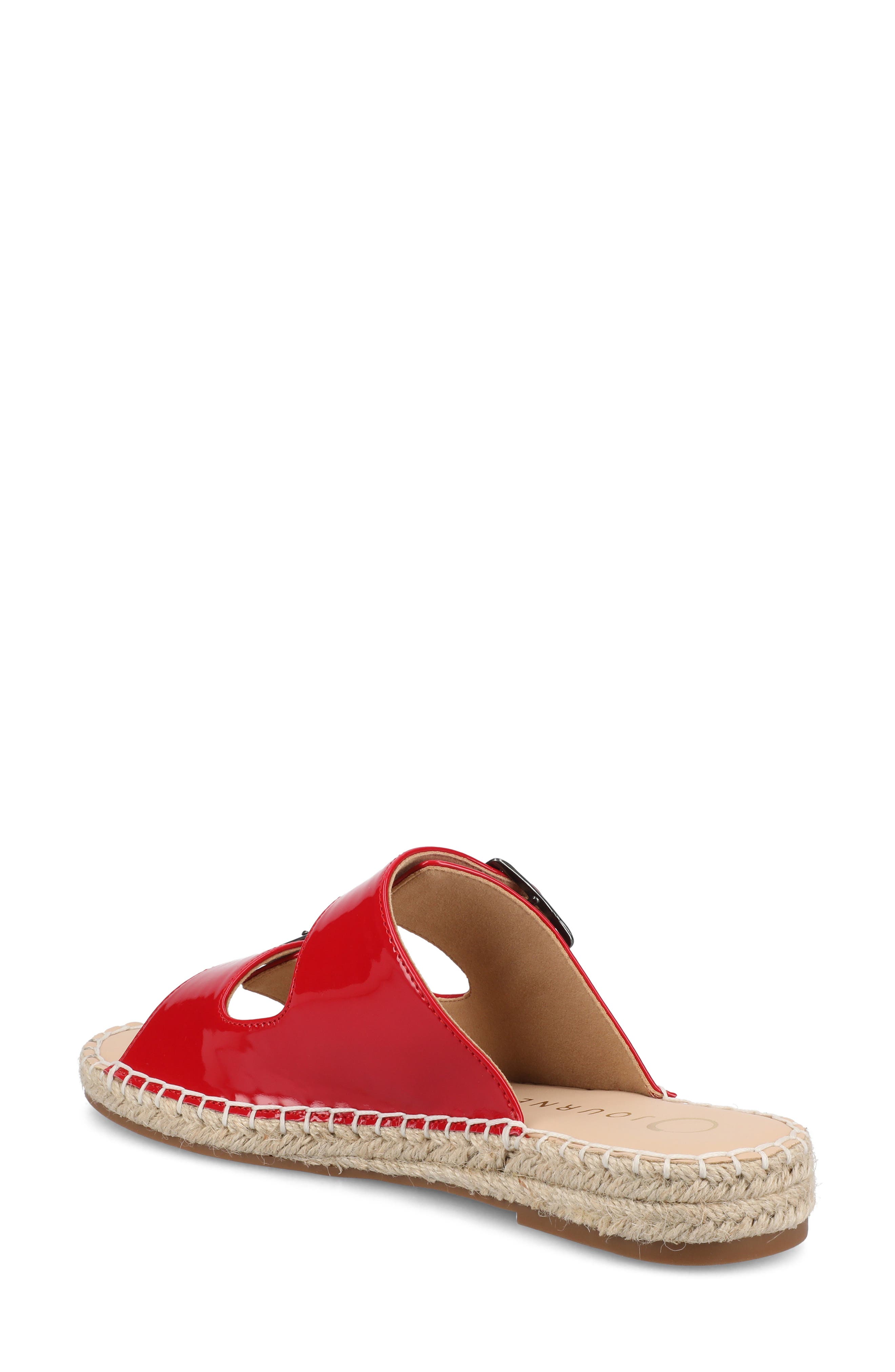 Tresah Espadrille Sandal, Alternate, color, PATENT/ RED