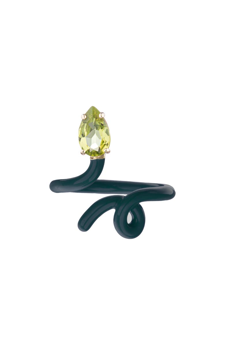 Bea Bongiasca Baby Vine Ring, Main, color, Dark Green