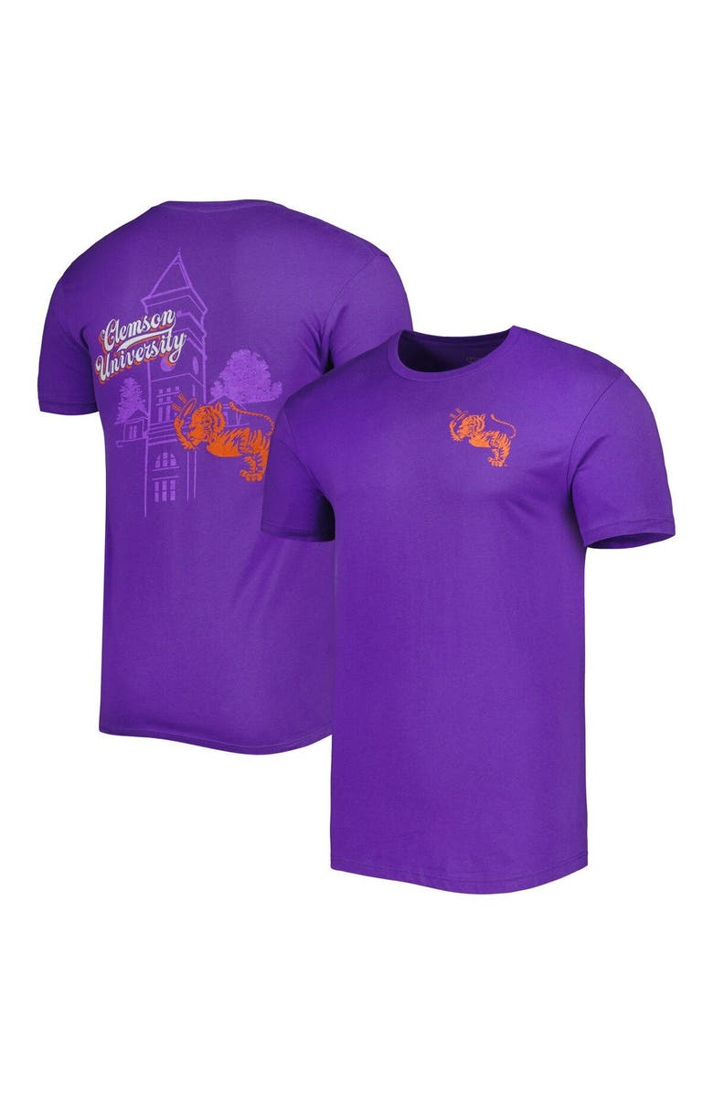 IMAGE ONE Men's Purple Clemson Tigers Vault Premium T-Shirt, Main, color, 