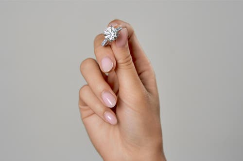 Luvmyjewelry Laryssa 14k Gold Round Lab Grown Diamond Hidden Halo Engagement Ring In Metallic