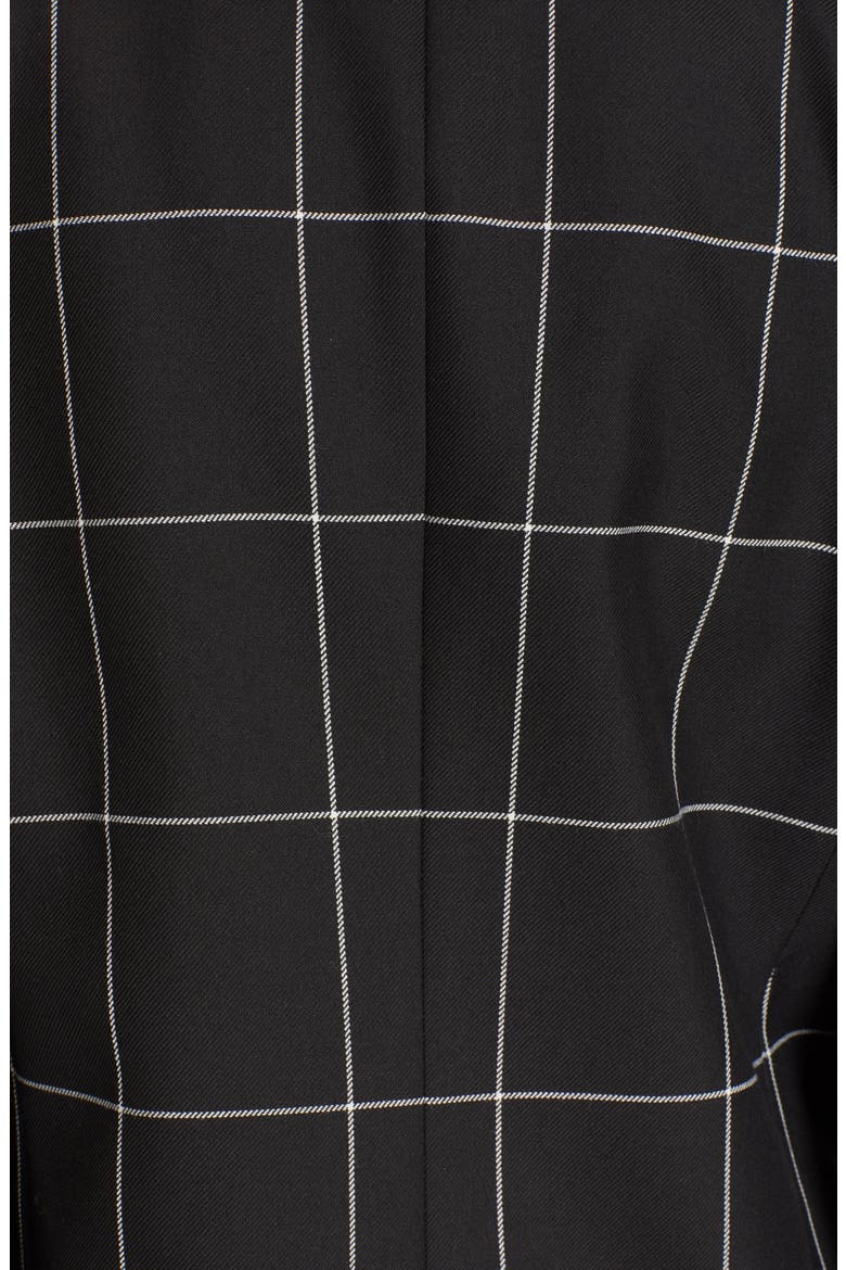 Ajanisa Windowpane Jacket, Alternate, color, BLACK