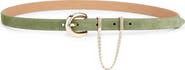 Ettika Chain Buckle Leather Belt