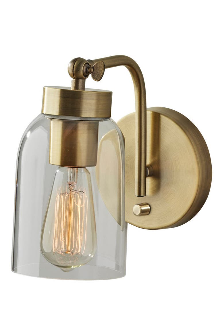 Bristol Wall Lamp, Main, color, ANTIQUE BRASS