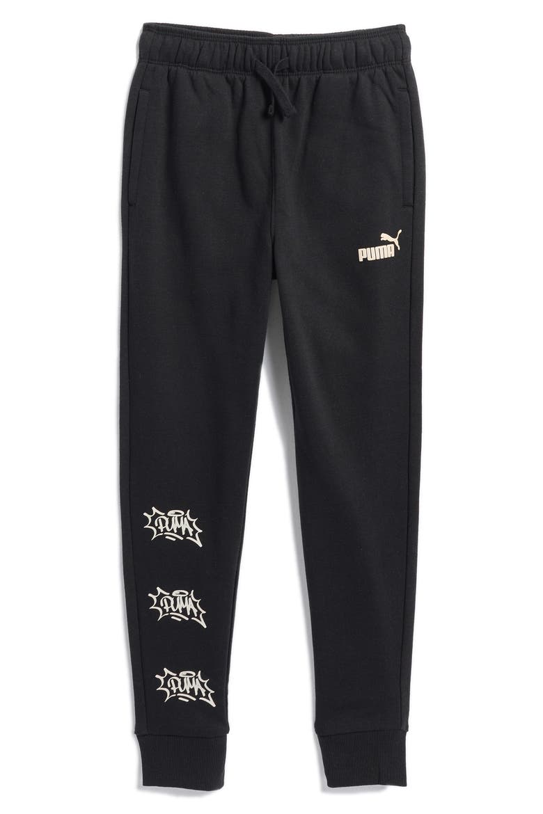 Kids' Vibe Check Fleece Joggers, Main, color, BLACK