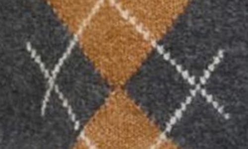 Blu Pepper Argyle Cardigan In Gray